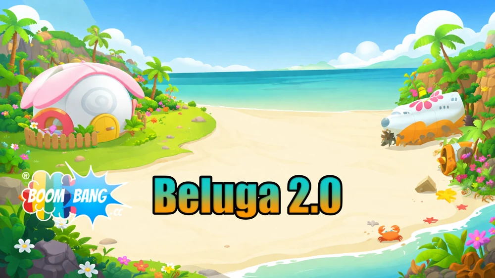 Beluga beach in the BoomBang world